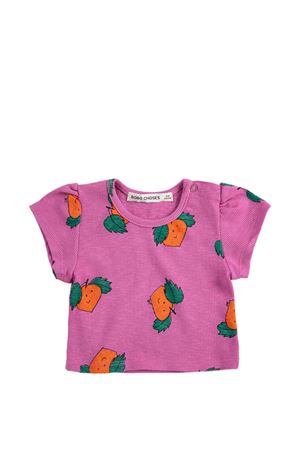 t-shirt in cotone rosa BOBO CHOSES KIDS | B126AB022.